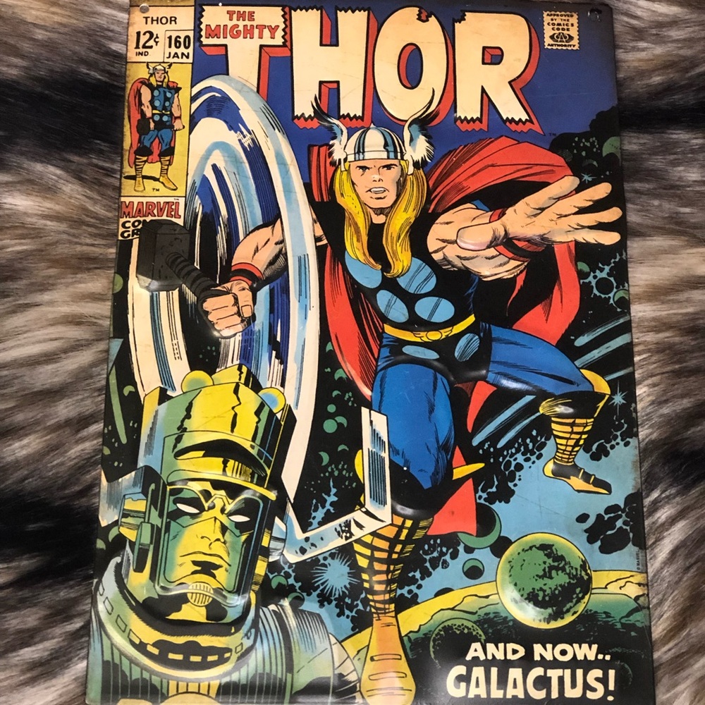 Metal mighty Thor wall sign/decor